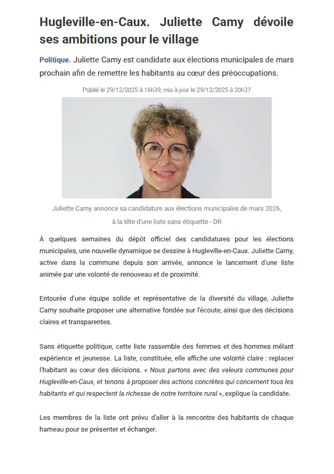 Couverture Courrier Cauchois